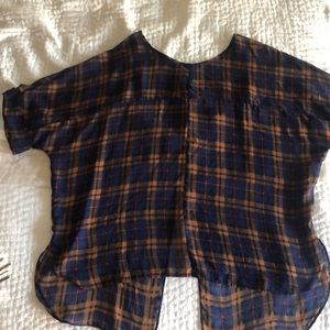 Sheer Boxy Topshop top